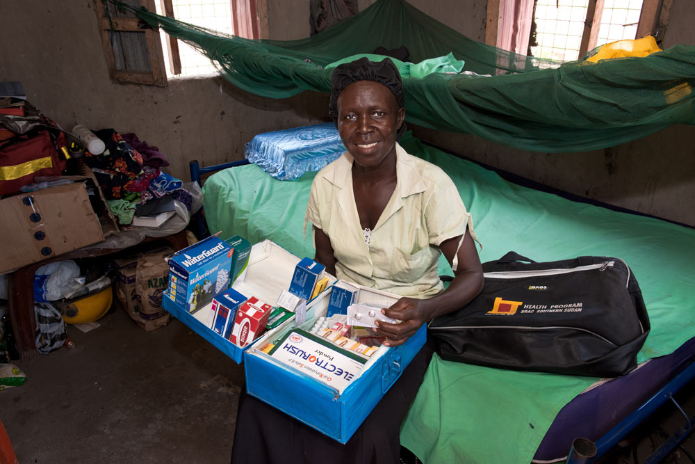 South Sudanese community health worker