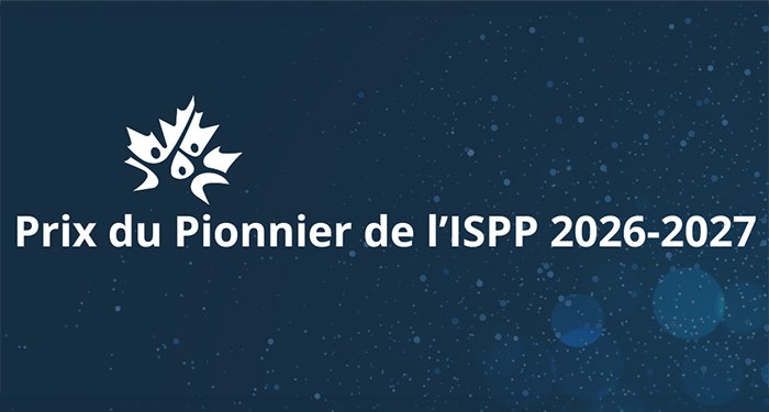 Prix du pionnier de l’ISPP 2026-2027